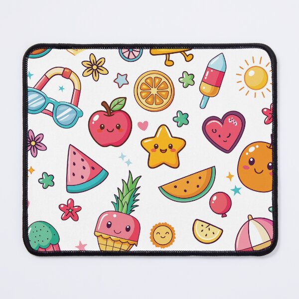 Item preview, Cute Kawaii Summer Doodles Pattern – Preschool and Daycare Fun designed and sold by Wintorque.