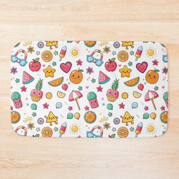 Item preview, Cute Kawaii Summer Doodles Pattern – Preschool and Daycare Fun designed and sold by Wintorque.