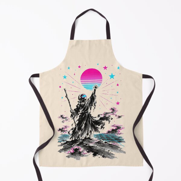 Item preview, Synthwave Sumi-E Ancient Spaceman designed and sold by KungPowUnicorn.