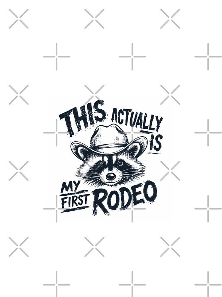 Thumbnail 4 of 4, iPhone Case, This Actually Is My First Rodeo Raccoon Beginner Humor designed and sold by HumansStuck12.