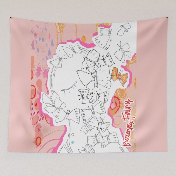 Item preview, Sleeping Butterfly Fairy (ACCI Original Drawing)  designed and sold by VanyssaGraphics.