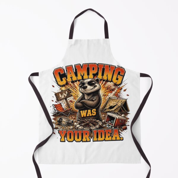 Item preview, Camping Was Your Idea – Funny Badger Vintage Comic Graphic T-Shirt designed and sold by Cavalier-org.