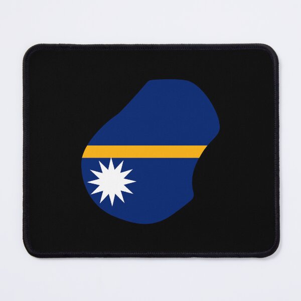 Item preview, Nauru Shaped Flag NR designed and sold by shitpostee.
