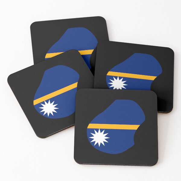 Item preview, Nauru Shaped Flag NR designed and sold by shitpostee.