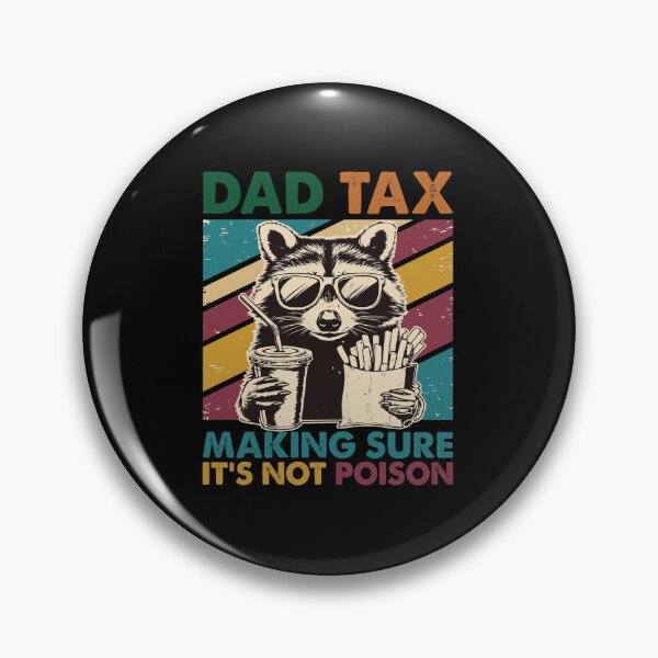 Item preview, Dad Tax Raccoon Funny Retro Eating Fries designed and sold by SoyLamderma.