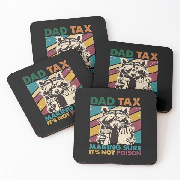 Item preview, Dad Tax Raccoon Funny Retro Eating Fries designed and sold by SoyLamderma.