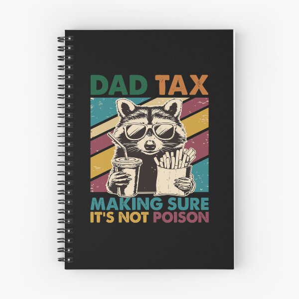 Item preview, Dad Tax Raccoon Funny Retro Eating Fries designed and sold by SoyLamderma.