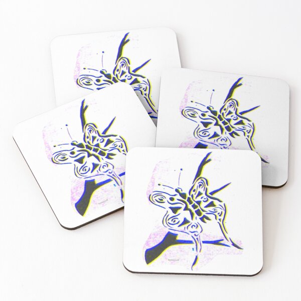 Item preview, Butterfly on a branch in black and white designed and sold by ZoffArt-Shop.