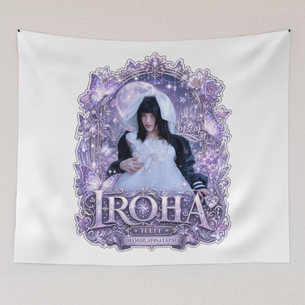 Item preview, Minimalist ILLIT Mamihlapinatapai Iroha Portrait Kpop Merch designed and sold by Valereekmerch.