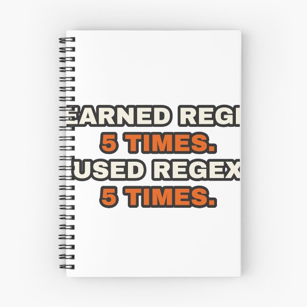 Item preview, Learned Regex 5 Times Used Regex 5 Times Funny Programmer designed and sold by LGTM Supply.
