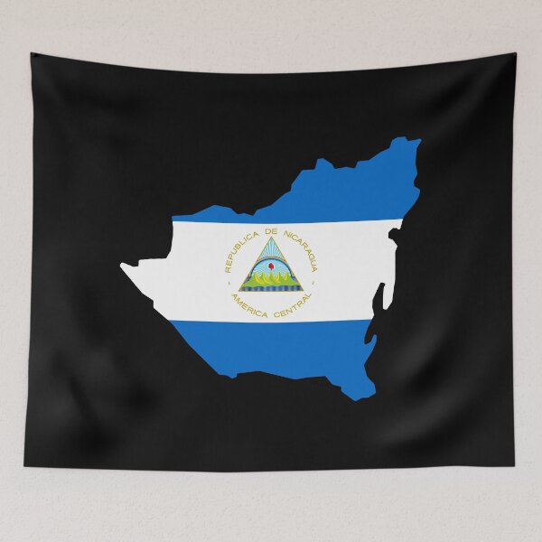Item preview, Nicaragua Shaped Flag NI designed and sold by shitpostee.