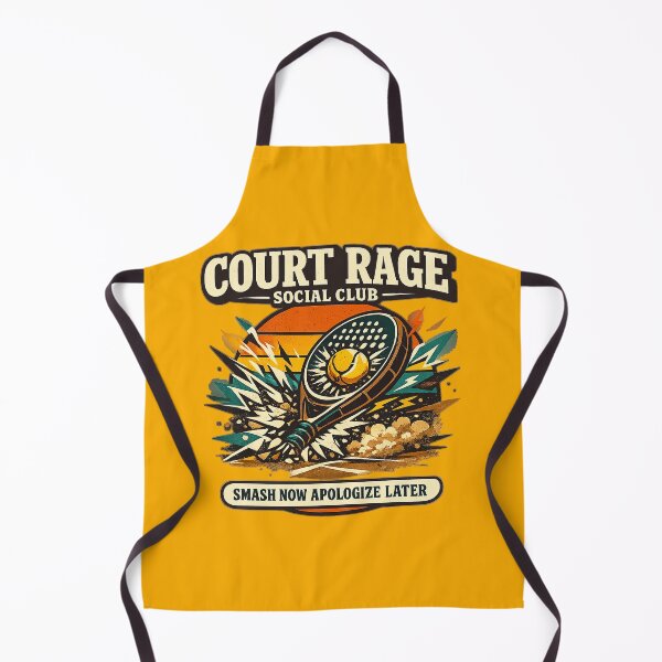 Item preview, Court Rage Social Club Smash Now Apologize Later Retro Padel designed and sold by Concrete Coffee Studio.