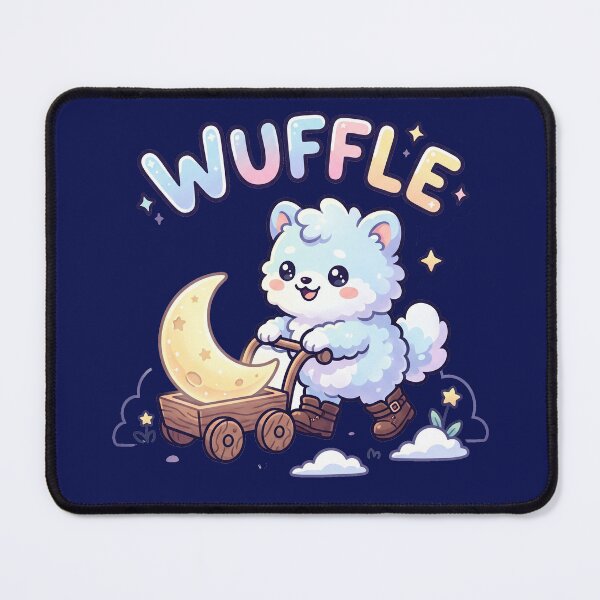 Item preview, Wuffle Moon Cart Kawaii designed and sold by CuteRage.