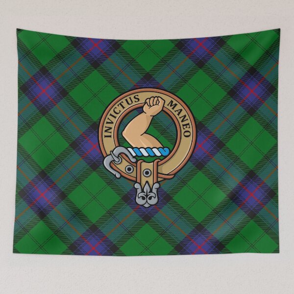 Item preview, Clan Armstrong Crest over Tartan designed and sold by sifis.