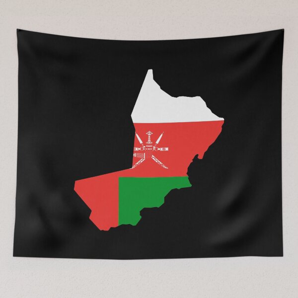 Item preview, Oman Shaped Flag OM designed and sold by shitpostee.
