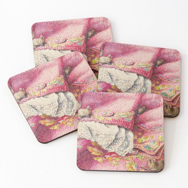 Item preview, Mice Among Embroidered Cushions by Beatrix Potter (c.1902) designed and sold by Vernissage-dart.