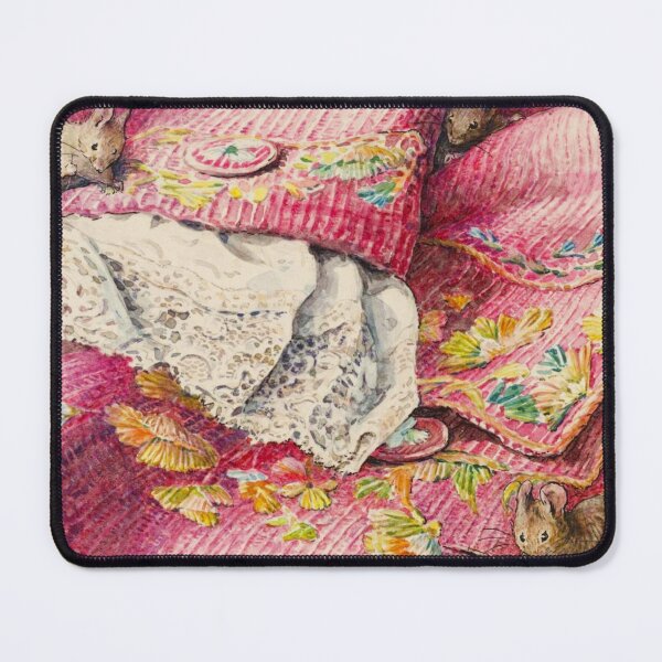 Item preview, Mice Among Embroidered Cushions by Beatrix Potter (c.1902) designed and sold by Vernissage-dart.