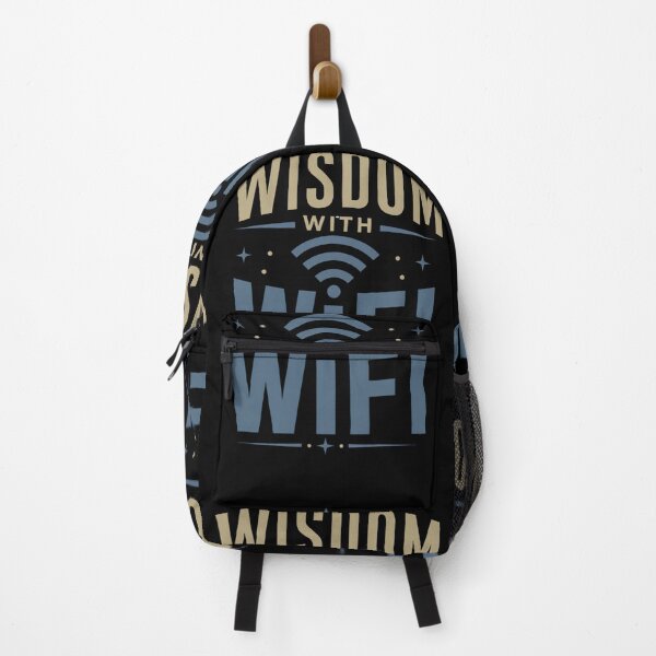 Item preview, Minimalist Meme Typography Wisdom With WiFi designed and sold by Tharaazu.