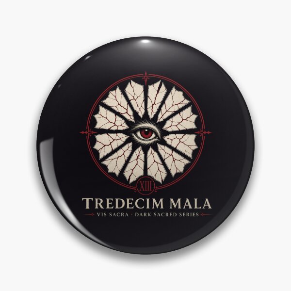 Item preview, TREDECIM MALA — Thirteen Evils, Gothic Wolf Art designed and sold by GeoWhimsy Studio.