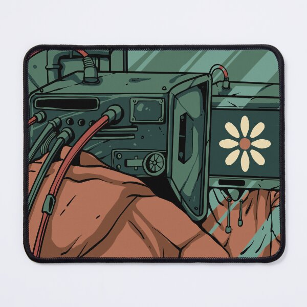 Item preview, Retro Cyberpunk TV Head Reflection Illustration designed and sold by phsycartwork.