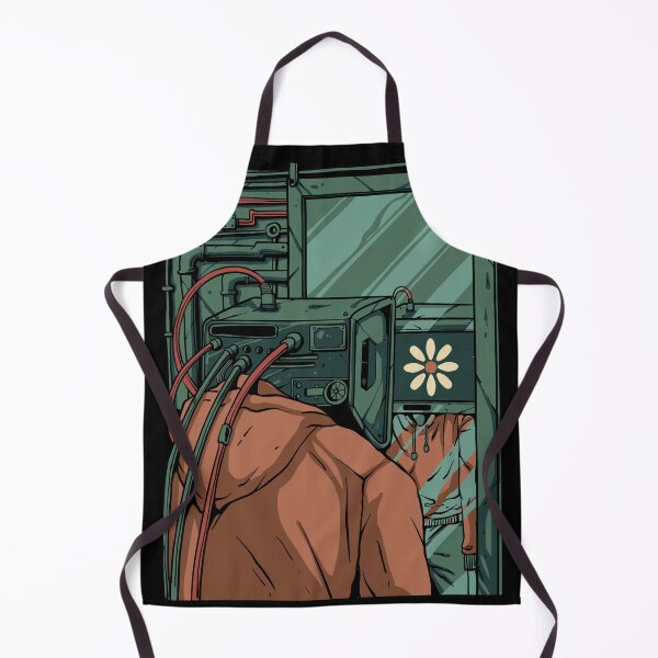 Item preview, Retro Cyberpunk TV Head Reflection Illustration designed and sold by phsycartwork.