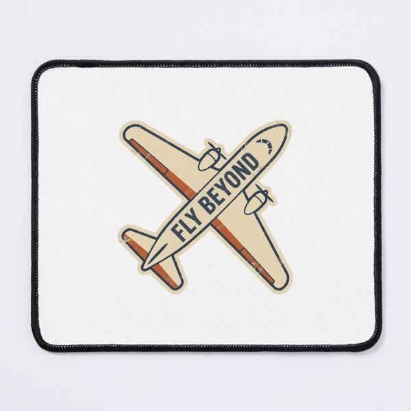 Item preview, Retro Fly Beyond Vintage Airplane Travel Sticker- Laptop & Suitcase Stickers for Travelers designed and sold by asumintjapan1.