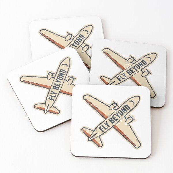 Item preview, Retro Fly Beyond Vintage Airplane Travel Sticker- Laptop & Suitcase Stickers for Travelers designed and sold by asumintjapan1.