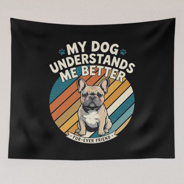 Item preview, Frenchie Dog Retro Sunset Statement Apparel designed and sold by SoyLamderma.