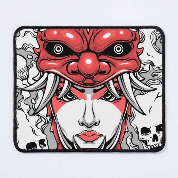 Item preview, Hannya Demon Yokai Gothic T-Shirt Design designed and sold by phsycartwork.