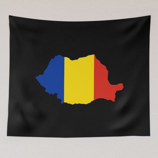 Item preview, Romania Shaped Flag RO designed and sold by shitpostee.