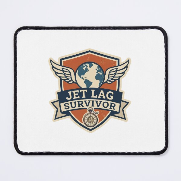 Item preview, Retro Jet Lag Survivor Vintage Travel Sticker- Laptop & Suitcase Stickers for Travelers designed and sold by asumintjapan1.