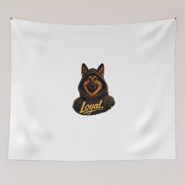 Item preview, German Shepherd Loyal HoodieDog Streetwear T-Shirt designed and sold by ModernPaws.