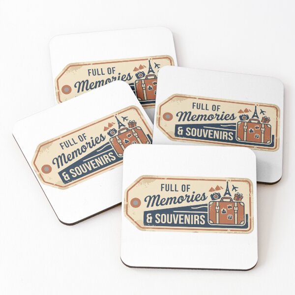 Item preview, Retro Full of Memories and Souvenirs Travel Sticker- Laptop & Suitcase Stickers for Travelers designed and sold by asumintjapan1.