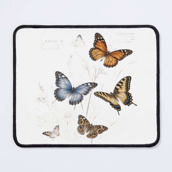 Item preview, Nature's Beauty in Every Wing – Vintage Butterfly Botanical Collage designed and sold by Artisan Finds Online.