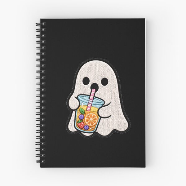 Item preview, Cute Ghost Juice Kawaii Embroidery Patch Design designed and sold by ColorSplash123.