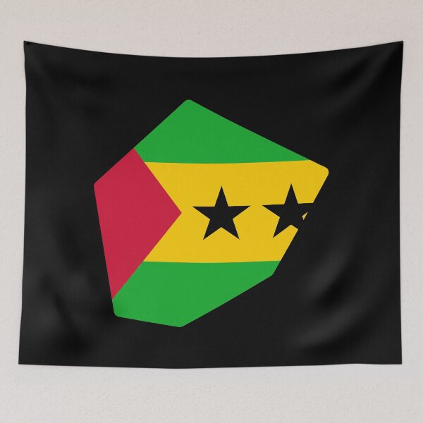Item preview, Sao Tome And Principe Shaped Flag ST designed and sold by shitpostee.