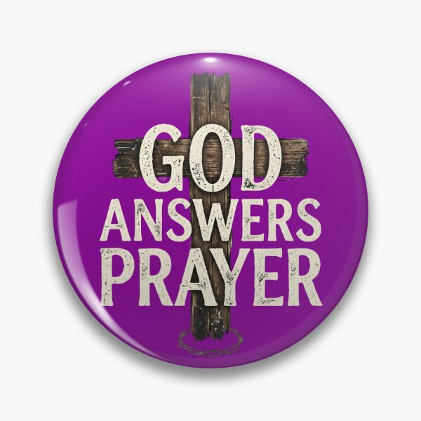Item preview, God Answers Prayer Christian Cross designed and sold by digitalbob60.
