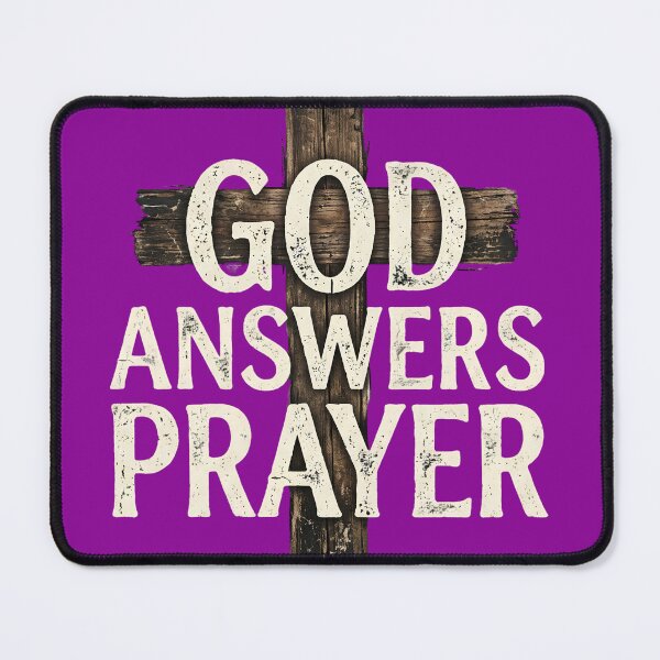 Item preview, God Answers Prayer Christian Cross designed and sold by digitalbob60.