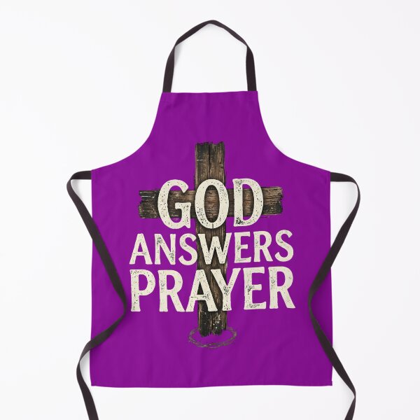 Item preview, God Answers Prayer Christian Cross designed and sold by digitalbob60.