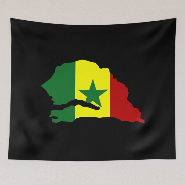 Item preview, Senegal Shaped Flag SN designed and sold by shitpostee.