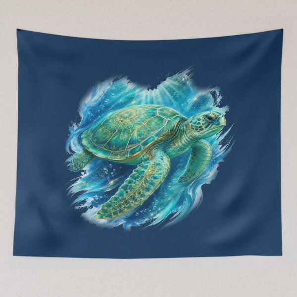 Item preview, Ocean Turtle designed and sold by HeyFajnaLinja.