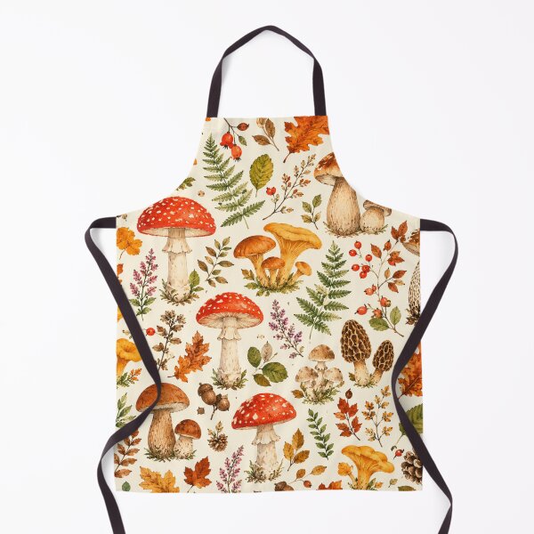 Item preview, Watercolor Woodland Mushroom Pattern | Autumn Forest Cottagecore Botanical designed and sold by DreamPixelPrint.