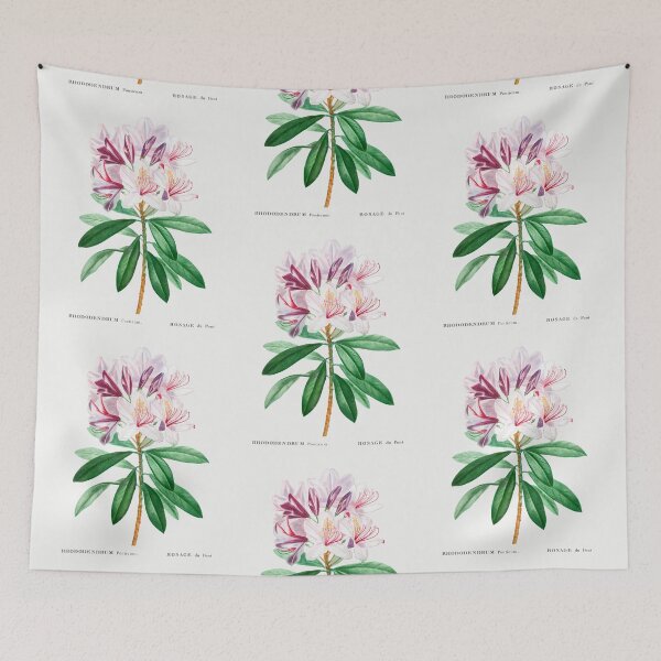 Item preview, Rhododendron Flowers Vintage Botanical Illustration designed and sold by TheRetroArtRoom.