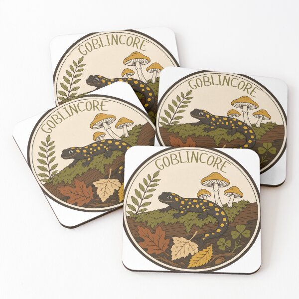 Item preview, Goblincore Salamander Forest Badge - Cottagecore Amphibian Gift designed and sold by S Plus Glimmer.