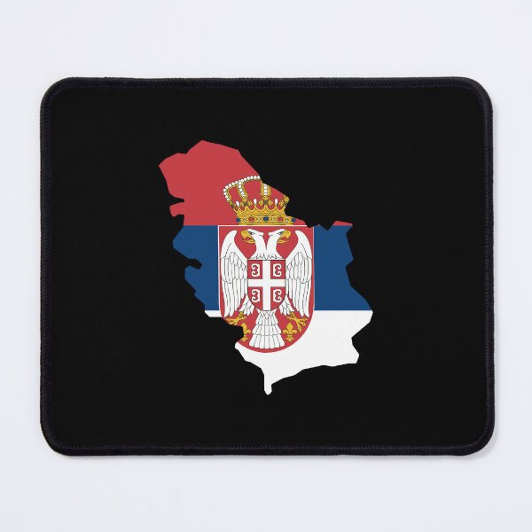 Item preview, Serbia Shaped Flag RS designed and sold by shitpostee.