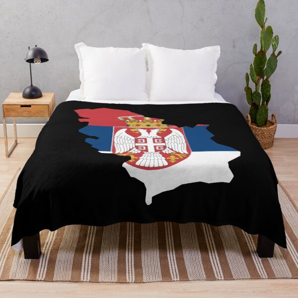 Item preview, Serbia Shaped Flag RS designed and sold by shitpostee.
