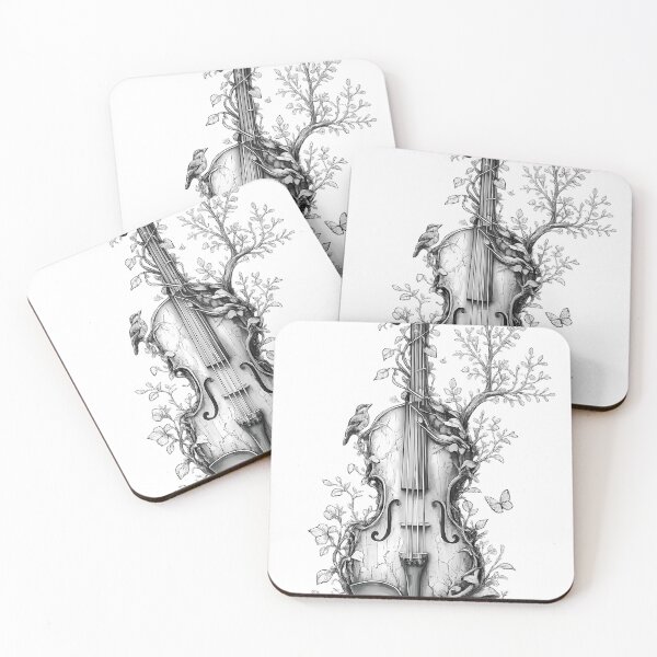 Item preview, Violin Botanical Illustration Graphic Tee – Nature Music Lover Apparel designed and sold by TDZCOLLECTION.