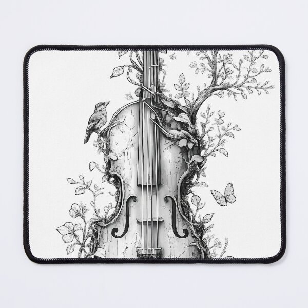 Item preview, Violin Botanical Illustration Graphic Tee – Nature Music Lover Apparel designed and sold by TDZCOLLECTION.