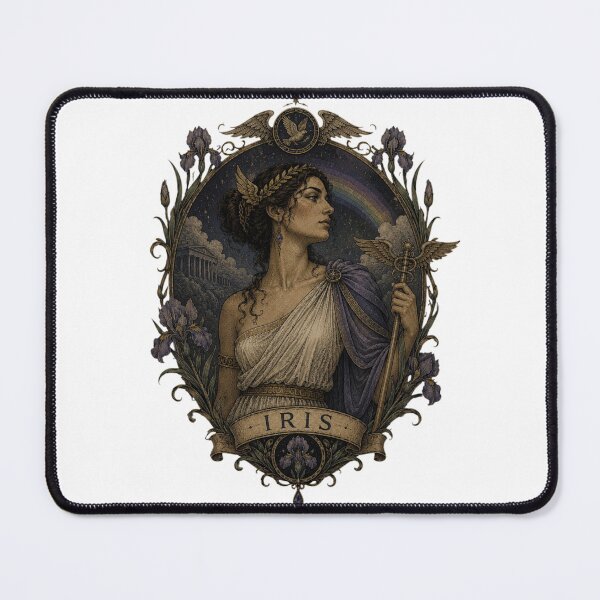 Item preview, Iris Greek Goddess of the Rainbow — Dark Mythology Emblem Portrait | Qorvun Defeated Legends designed and sold by Qorvun.