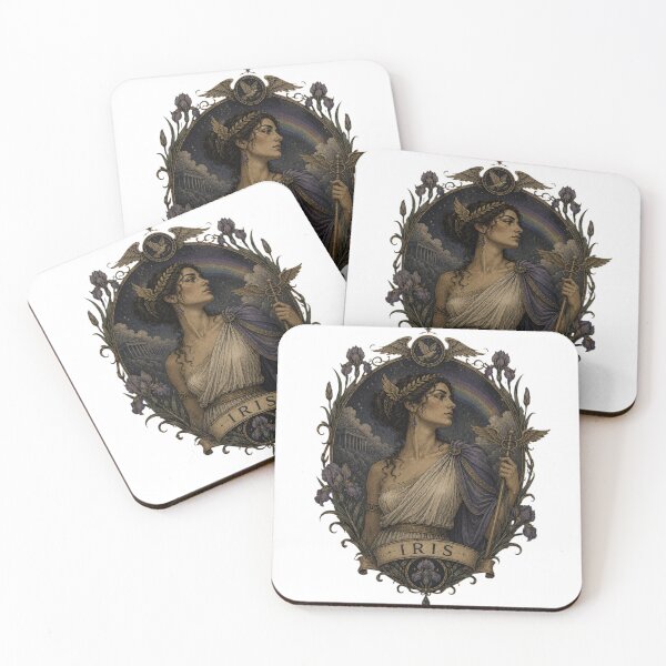 Item preview, Iris Greek Goddess of the Rainbow — Dark Mythology Emblem Portrait | Qorvun Defeated Legends designed and sold by Qorvun.